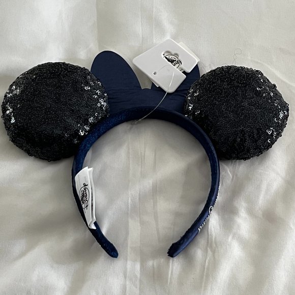 Minnie Mouse Sequined Ear Headband with Jeweled Bow – Disneyland 65th Anniversar main image 2